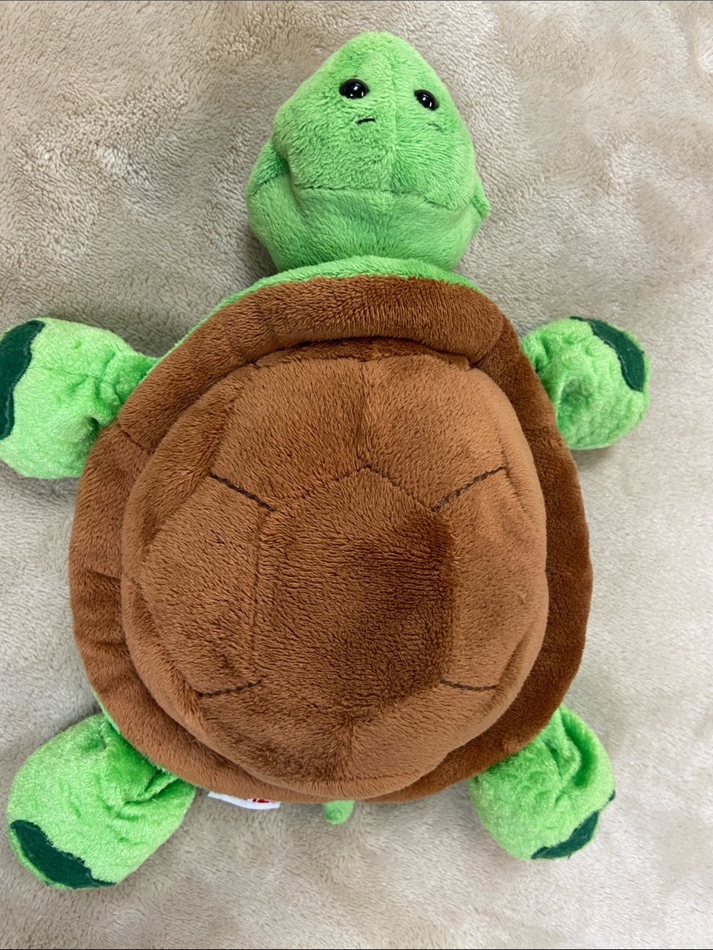 GANZ Green and Brown Plush Turtle Toy